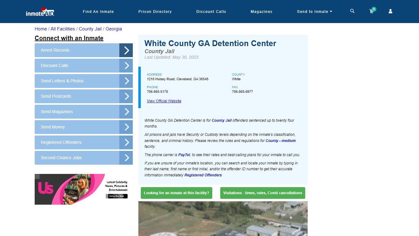 White County GA Detention Center - Inmate Locator - Cleveland, GA